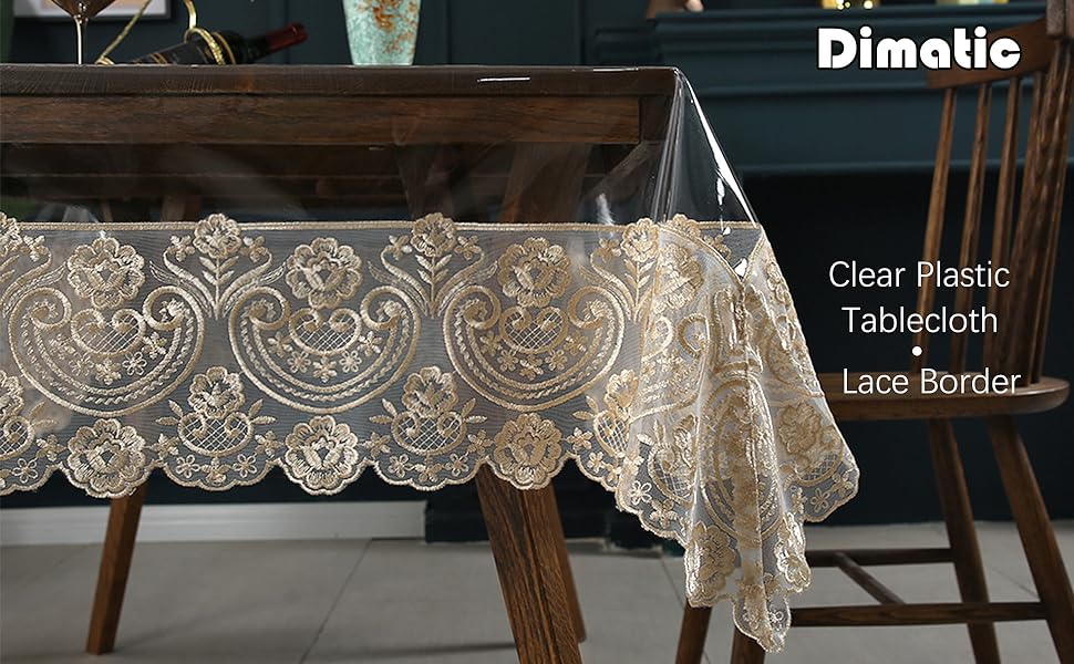 clear plastic tablecloth