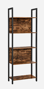 5-Tier Open Bookcase