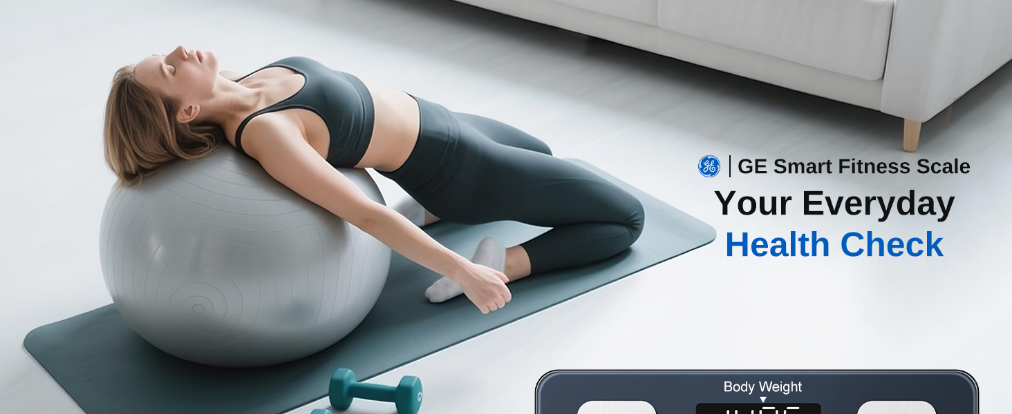 큰 화면이있는 GE 스마트 스케일