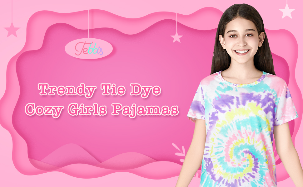 Amazon.com: Tebbis Pajamas for Girls Soft 2-Piece Shirt