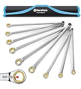 DURATECH Extra Long Anti-Slip Ratcheting Wrench Set, Double Box End Wrench Set, 9-Piece, Metric, ...