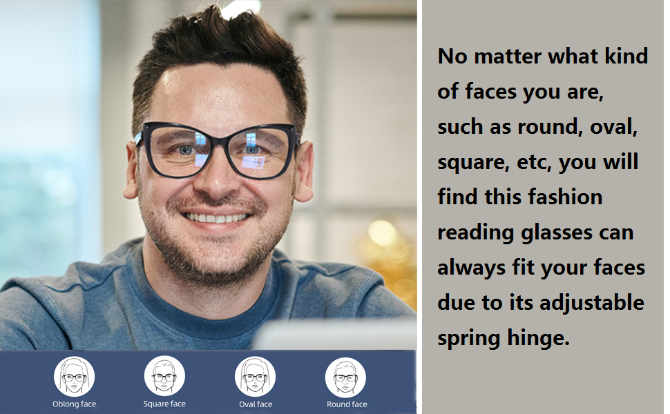 OWTXIS 2 Pack CatEye Oversized Reading Glasses for Women