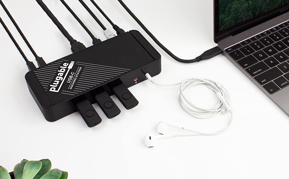 Amazon | Plugable USB-C ドッキングステーション 60W 充電機能