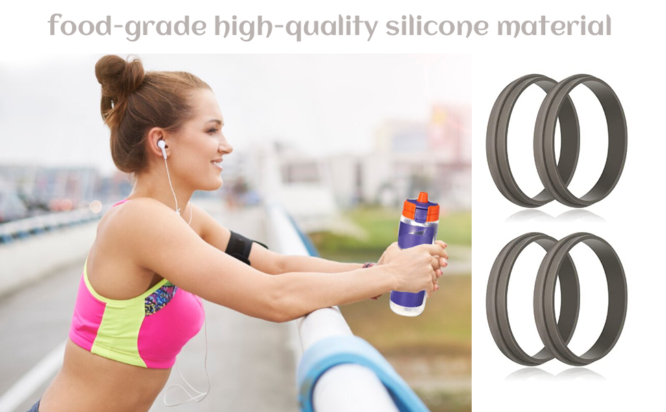 8 PCS Gatorade Water Bottle Lid Replacement, Silicone Lid Seal