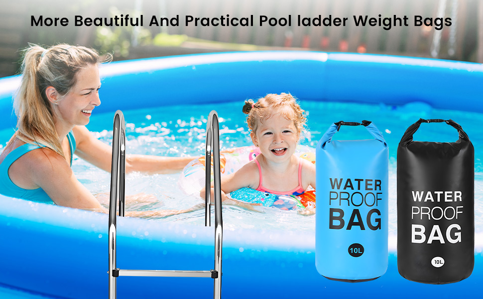 2PCS Pool Step Weights,10 L No Breaken Swimming Pool Ladder