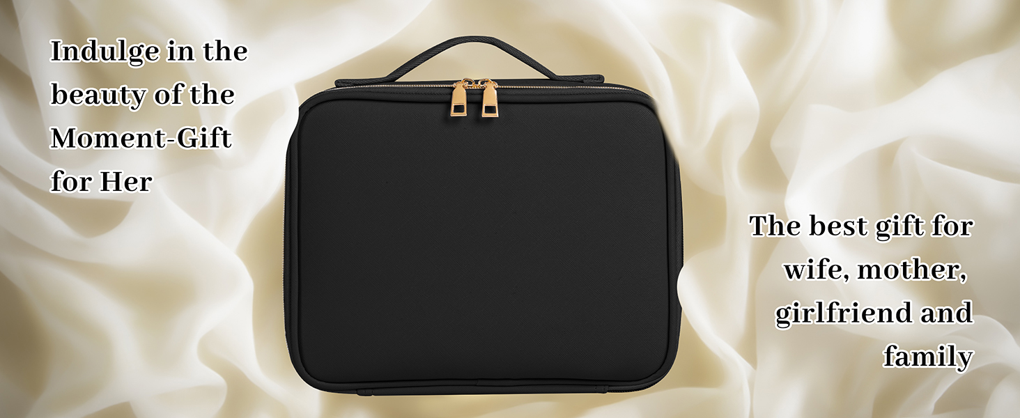 Travel Makeup Bag With LED Mirror