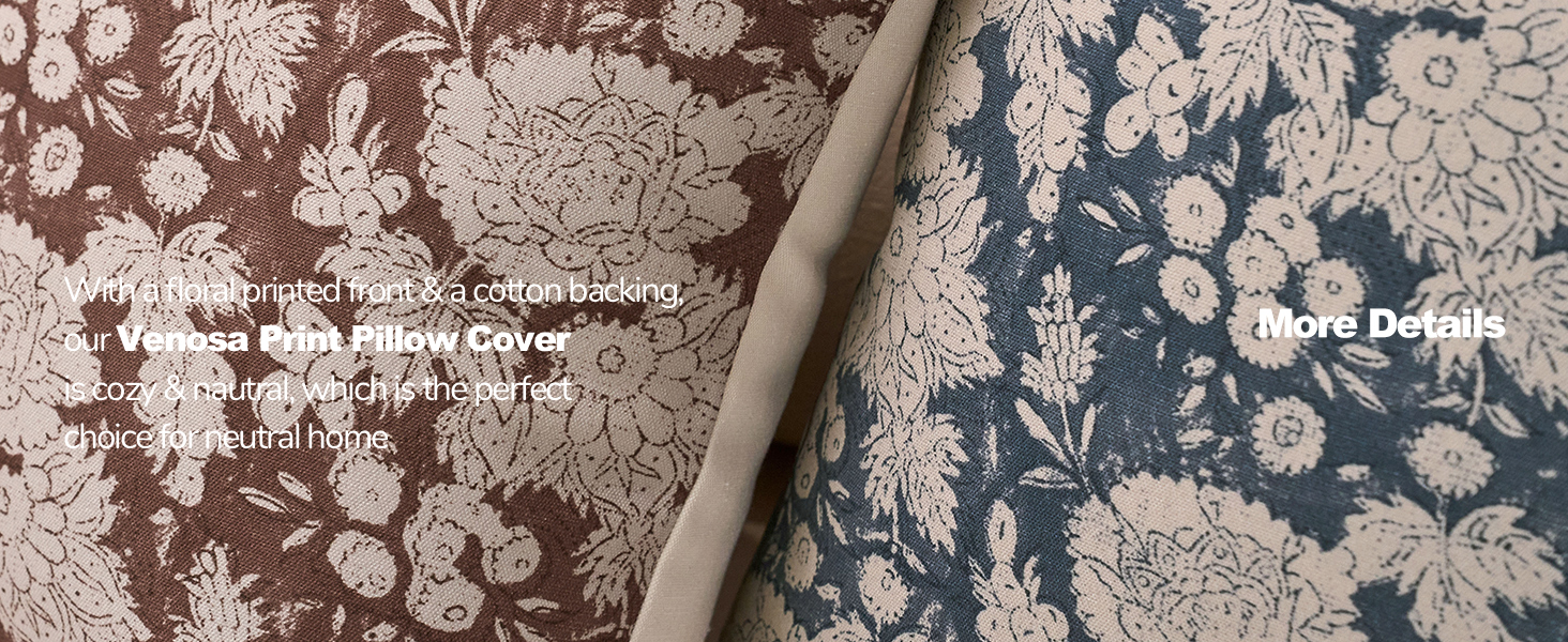 floral pillow covers