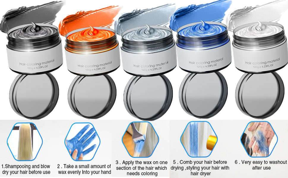 hair wax color