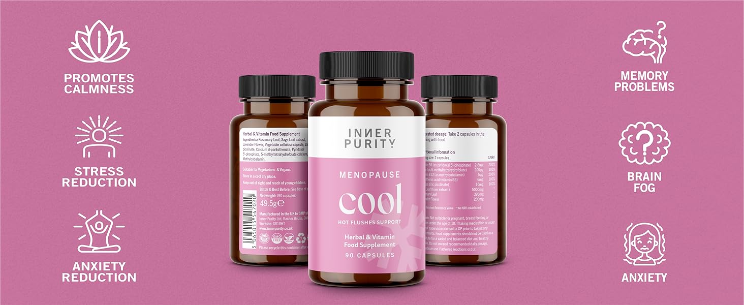 Cool Menopause Complex for Hot Flushes, Night Sweats, Brain Fog
