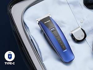 lightweight & ergonomic handle ensures a pleasant and comfortable hair trimming experience