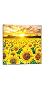 水晶絵　ひまわり　風景画　風景　アート　額縁　アートパネル　向日葵　立体　絵画 水晶絵 ひまわり 風景画 風景 アート 額縁 アートパネル 向日葵