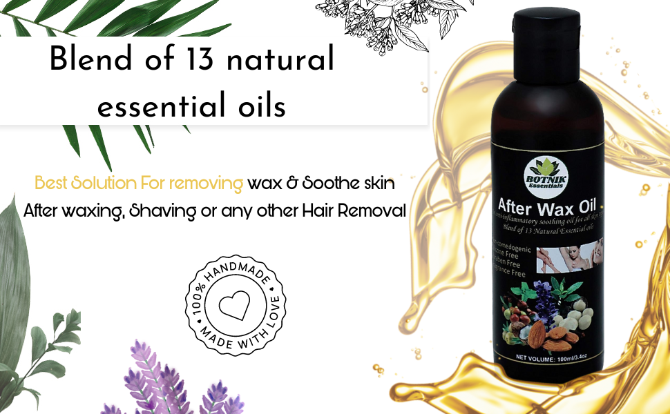 BOTNIK ESSENTIALS After Wax Oil, Blend of 13 natural essential oils