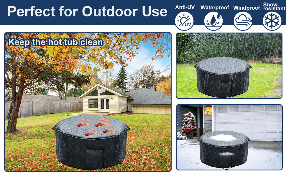 Round Inflatable Hot Tub Cover