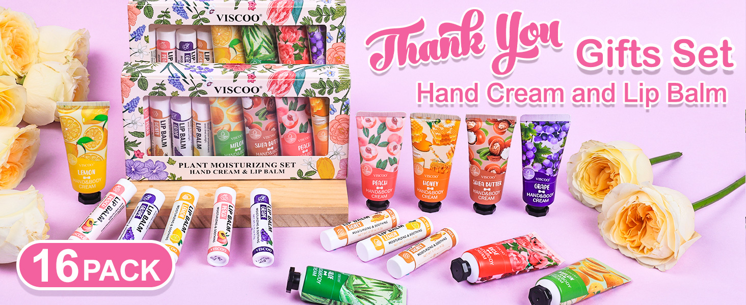 Hand Lotion and Lip Balm Gifts