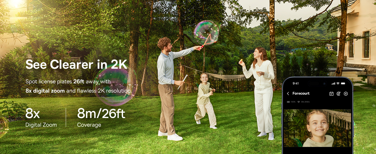 Baseus Solar Security Cameras Wireless Outdoor S1 Lite, 2K QHD Solocam security cameras wireless outdoor