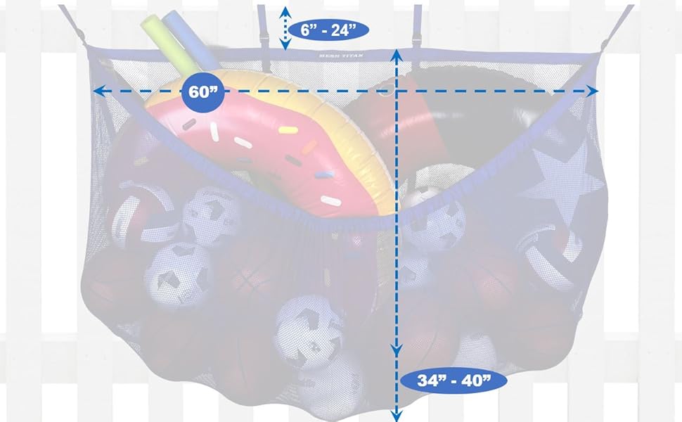 MESH TITAN Pool Float Storage Organizer Heavy Duty