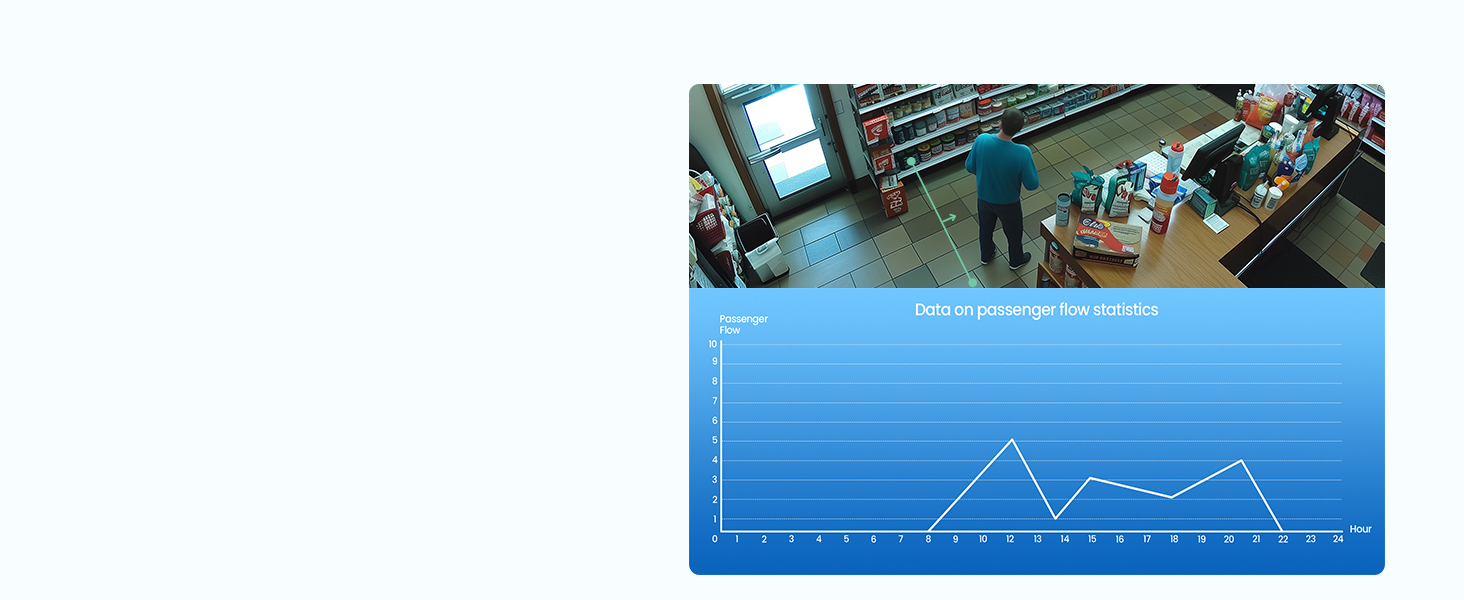 Data passenger flow statistics