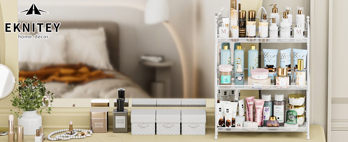 EKNITEY Countertop Organizer for Bathroom 3 Tier Bathroom