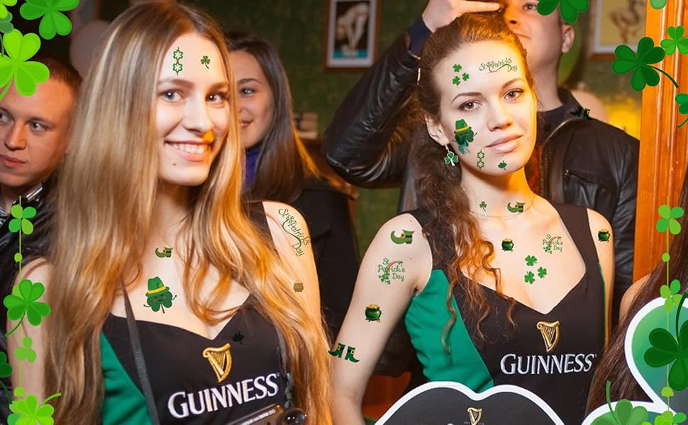 St Patricks Day Shamrock Earrings for Women