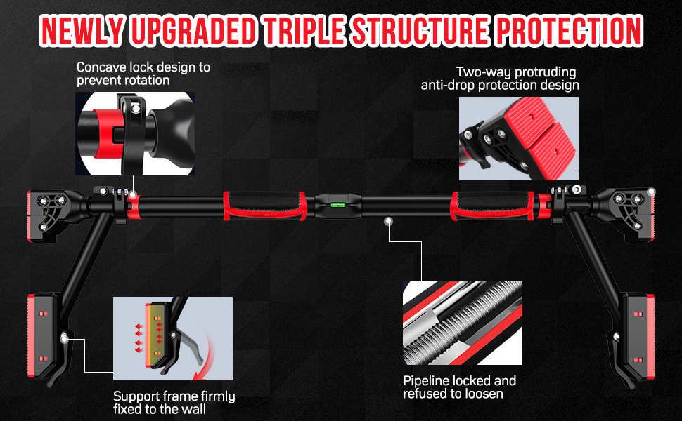 pull up bar, exercise bar, home gym bar, اسحب الشريط لأعلى, doorway exercise bar for home