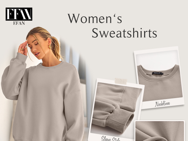 Amazon.com: EFAN Womens Sweatshirts Hoodies Oversized