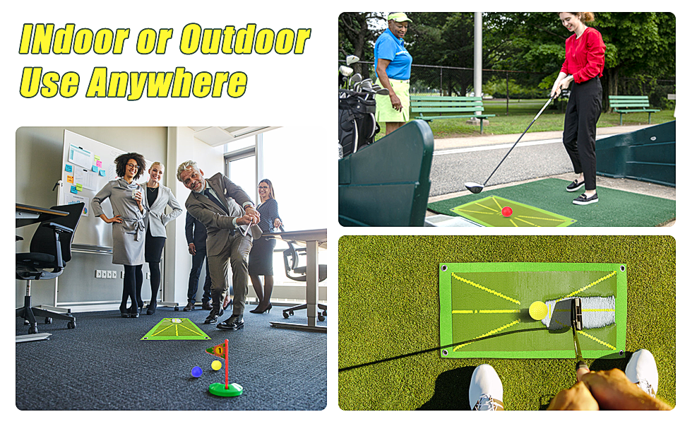 Golf Training Mat for Swing Detection, Homgaty Golf Swing Training Mat