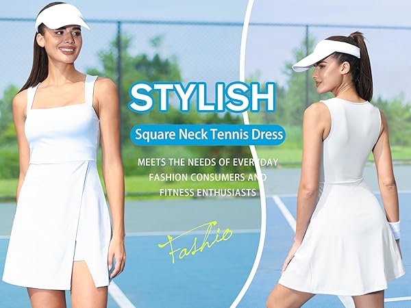 Amazon.com: Fengbay Athletic Dress for Women Square Neck