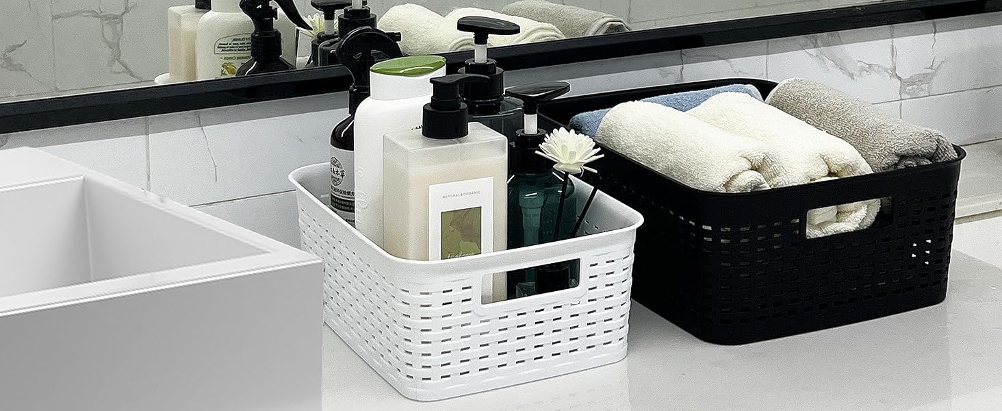 plastic baskets for storage