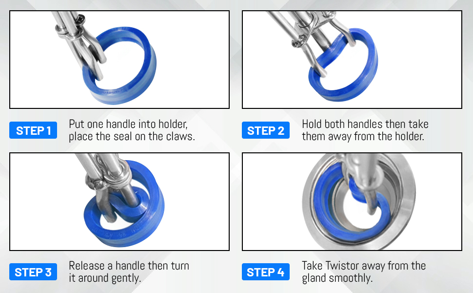Hydraulic Seal Installation Tool Endxedo 3 PCS UCup