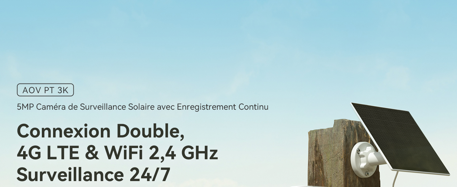Camera 4G Solaire extérieur