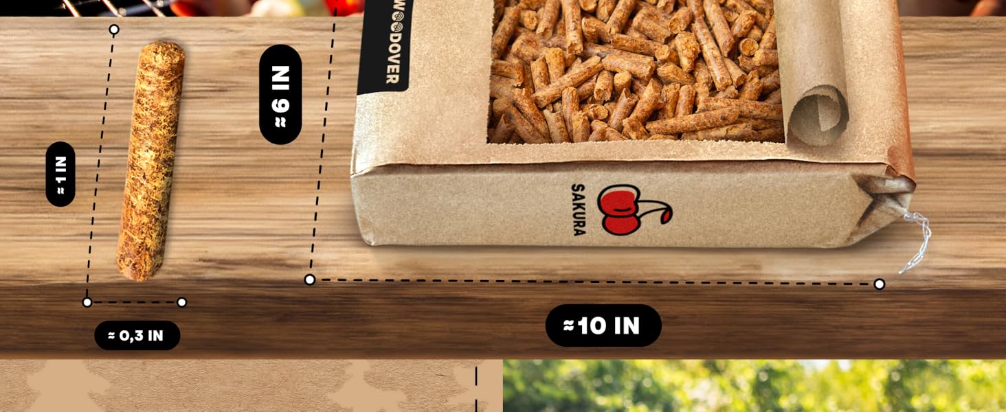 Smoker Pellets Set of 4 Wood Pellets for Smoker Grill