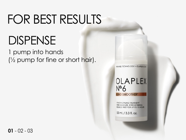 オラプレ　Olaplex No.6 BondSmoother 100ml ×3 Olaplex No. 6 Bond Smoother, Leave-In Styling Hair Cream