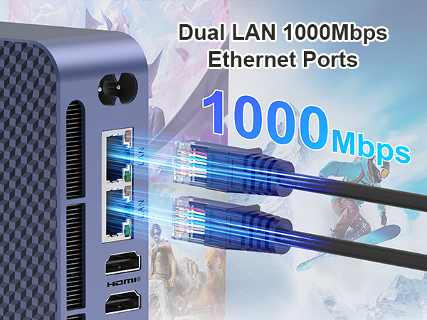Dual LAN 1000Mbps
