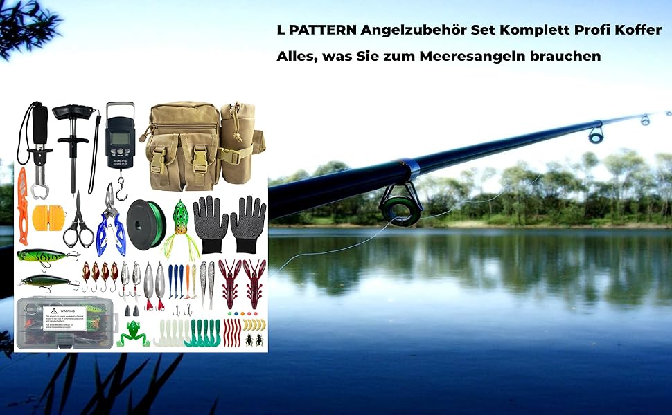 Fishing accessories set, complete professional case