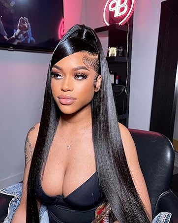 180 Density Straight HD Lace Frontal Wigs