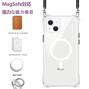 Amazon.co.jp: MagSafe対応 iPhone 15 Pro 6.1“用 ケースクリア