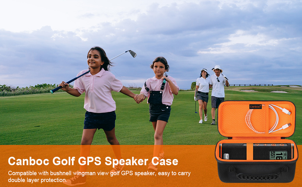 Canboc Hard Carrying Case for Bushnell Wingman View Golf