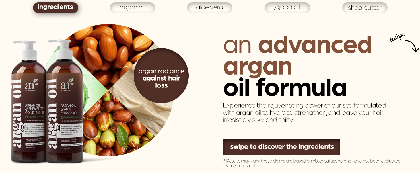 Argan Oil Shampoo and Conditioner Set