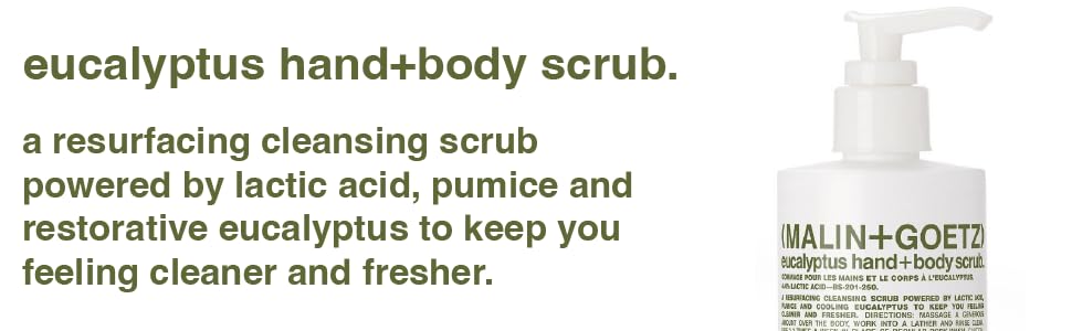 ecualpytus hand body scrub.