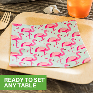 Easily set any table with our pre-folded decorative luncheon napkins.