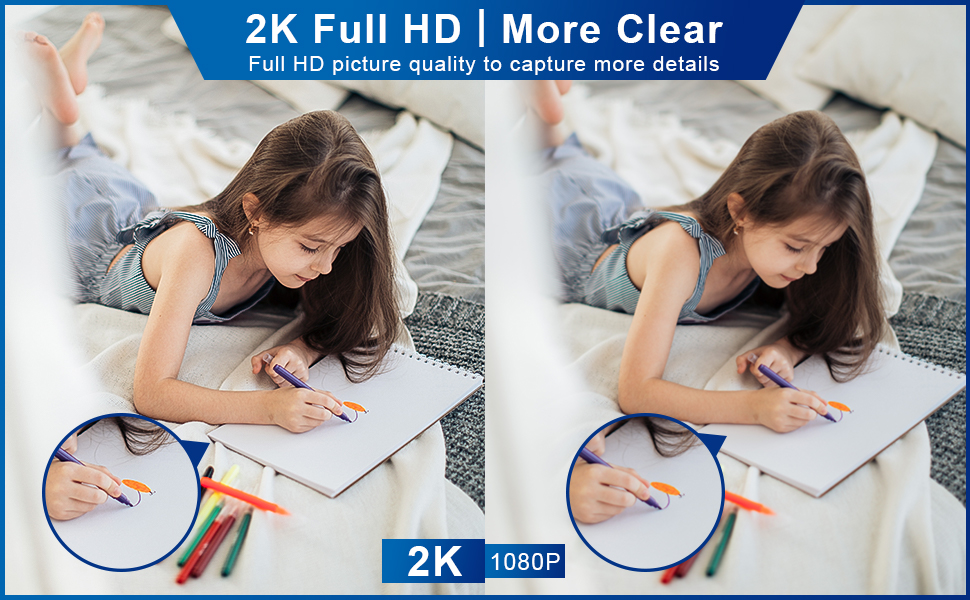 UPULTRA 2K Light Bulb Security Camera, Wireless Wifi