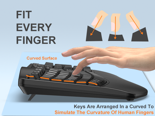 mgilejorge　4点 シルヴィア、jie2点、lowbeatNo,9 Amazon.com: EDJO Ergonomic Wireless Keyboard for Large Hands