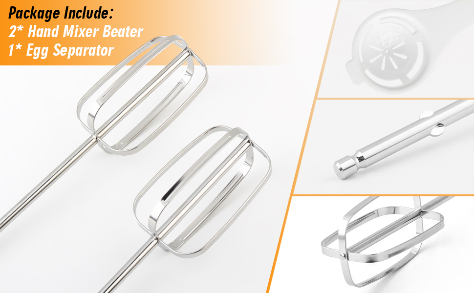 2PCS for Hamilton Beach Hand Mixer Beaters Replacement for Hamilton Beach 62682RZ