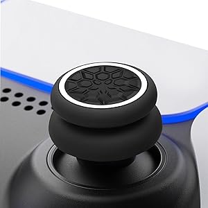 AMOACCESSORIES Thumb Grips Caps Joystick Cover Controller Performance with PS5, Xbox, Switch Pro