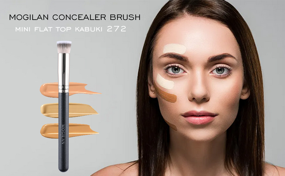 concealer brush under eye