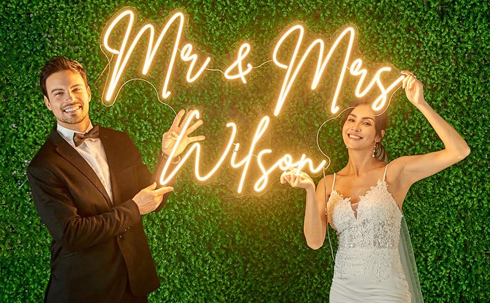 custom wedding neon sign