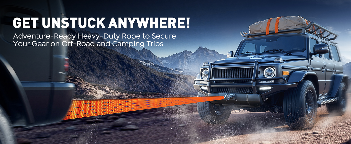 Text reads 'Image 3' and 'GET UNSTUCK ANYWHERE!'. Marketing image showing off-road vehicle on snowy terrain with orange recovery boards.