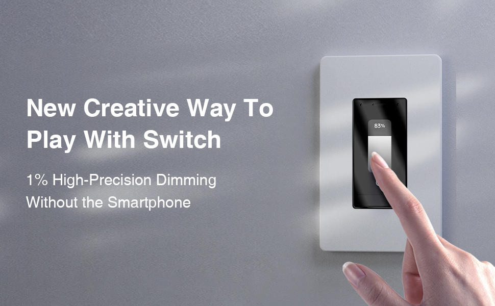 Smart Dimmer Switch with Touchscreen, ORVIBO WiFi Dimmable Light