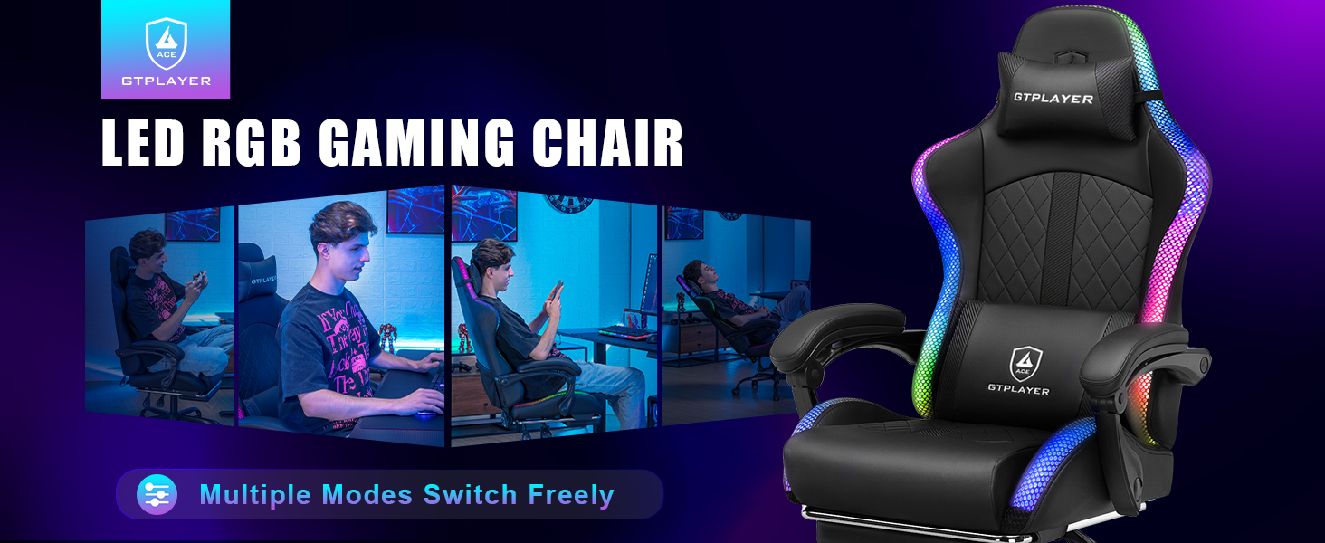 RGB Gaming Chair with Speakers