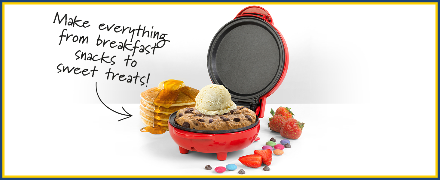 Giles & Posner EK4215G Mini Snack Maker NonStick Multicooker, 2